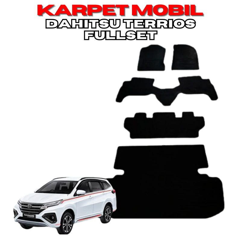 Karpet Mobil Daihatsu Terios fullset alas kaki matras karet mobil Daihatsu Terios  fullset
