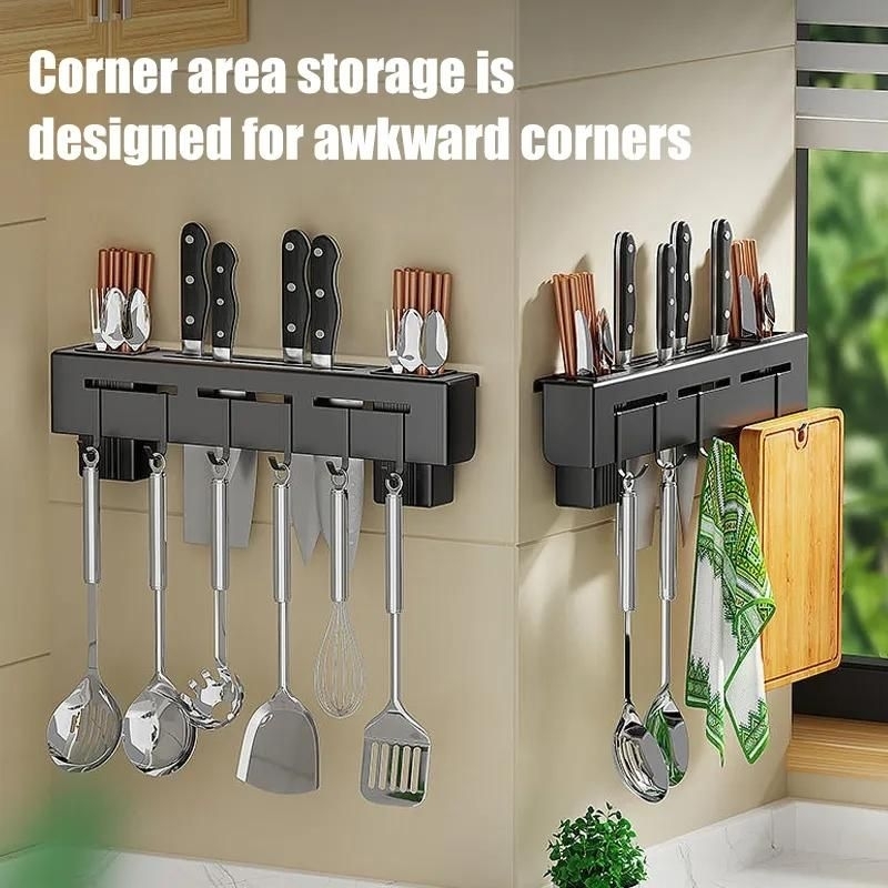 Rak Pisau Dinding | Rak Sendok Dinding | Rak Peralatan Dapur Dinding