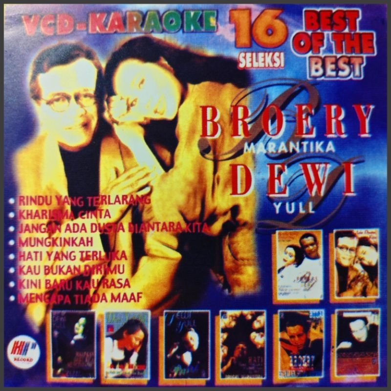 Kaset VCD Musik Bisa Karaoke 16 Lagu Pop Kenangan Broery Marantika Feat. Dewi Yull Album Nostalgia T