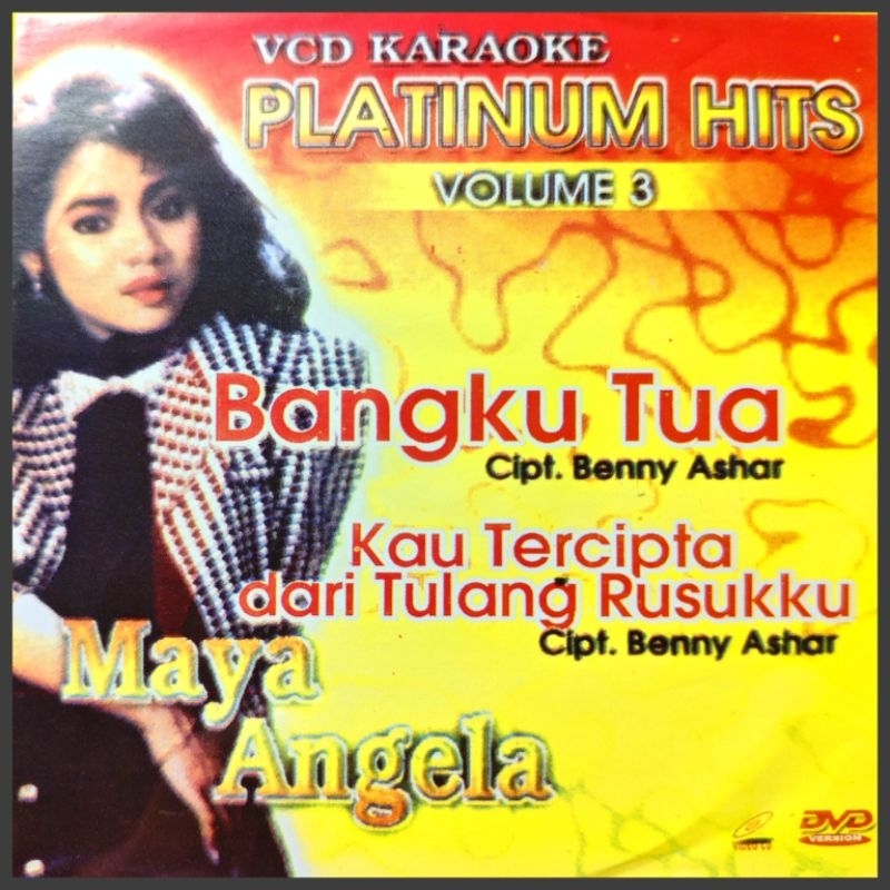 Kaset VCD Musik Bisa Karaoke 12 Lagu Pop Nostalgia Maya Angela Album Kenangan Terpopuler