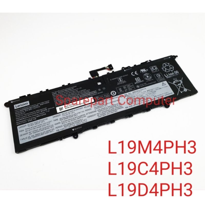 Baterai Battery For Lenovo Yoga Slim 7 Pro 14 2021 L19M4PH3 L19C4PH3 L19D4PH3