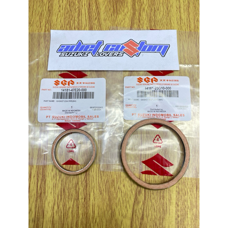 SET GASKET PAKING KNALPOT SATRIA FU PAKING SELINCER SATRIA FU ORIGINAL SGP