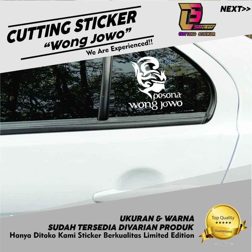 Cutting Sticker Pesona Wong Jowo Variasi Motor Mobil Sticker Pesona Wong Jowo