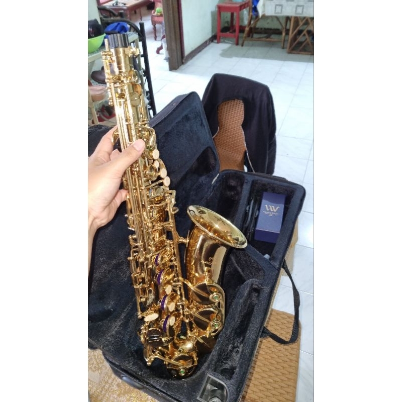 SAXOPHONE ALTO MANDALIKA FULLSET 100% ORIGINAL (SECOND LIKE NEW - 99% CONDITION OK) - (FREE LAMBEY W