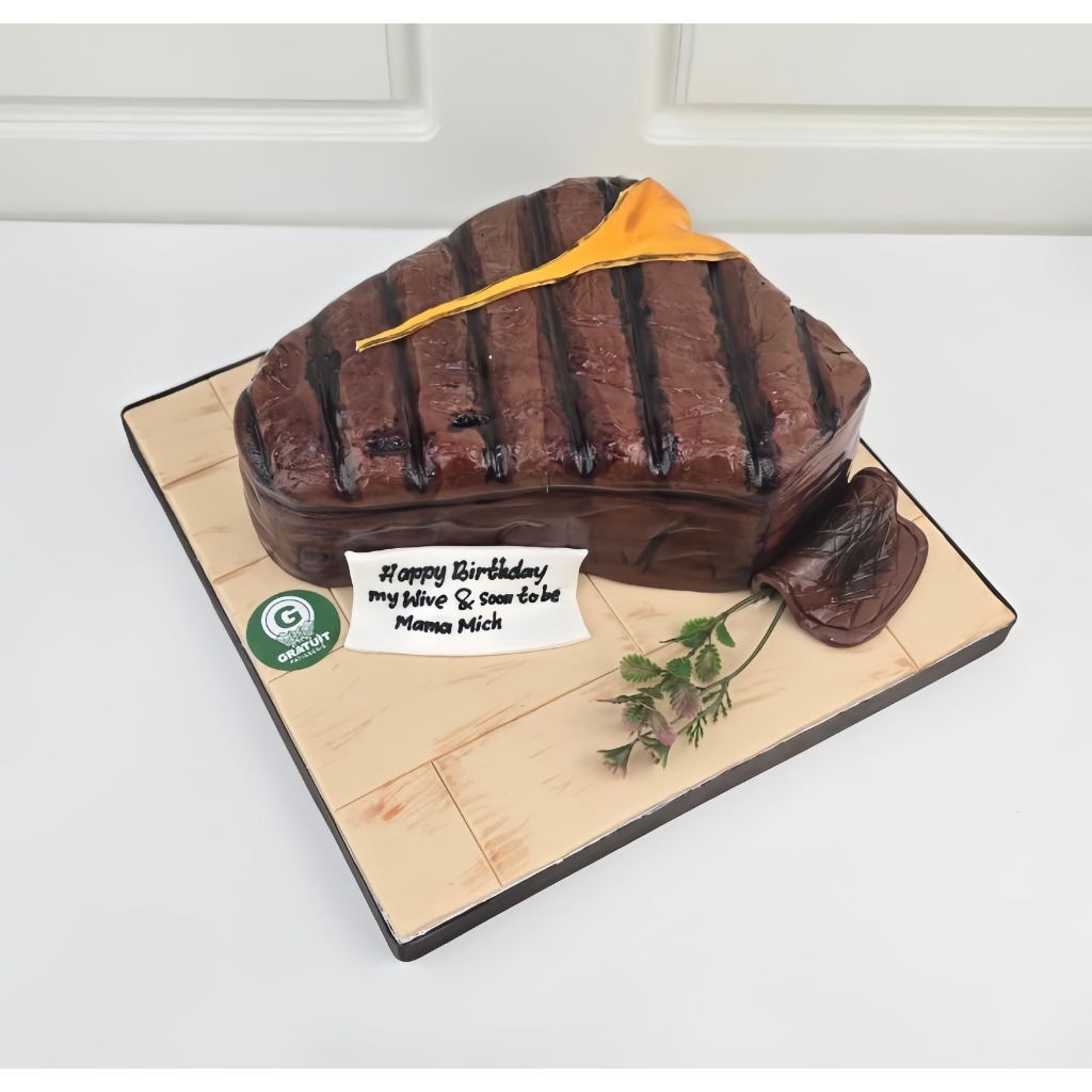 

REPLICA CAKE / STEAK CAKE ULANG TAHUN UK 20X20CM