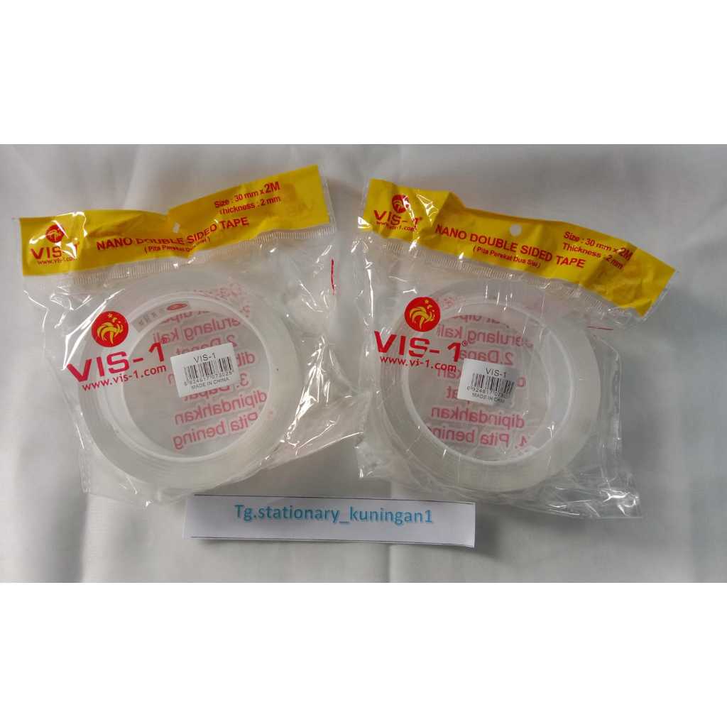 

Doubletape Vis-1 Nano Bening Ukuran 1 inch