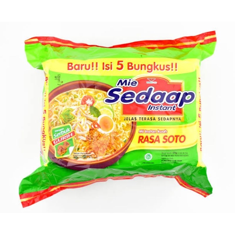 

sedaap mie instan rasa soto 5x76gr