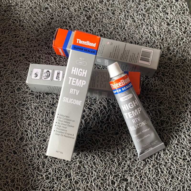 LEM THREEBOND / THREEBOND SILVER / LEM GASKET / LEM SUPER SILICONE RTV (Abu-abu)