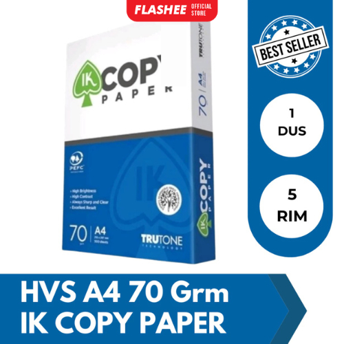 

Flashee Kertas Hvs A4 70Gr Kertas FotoCopy Photocopy 1 Box Copy Paper Kertas A4