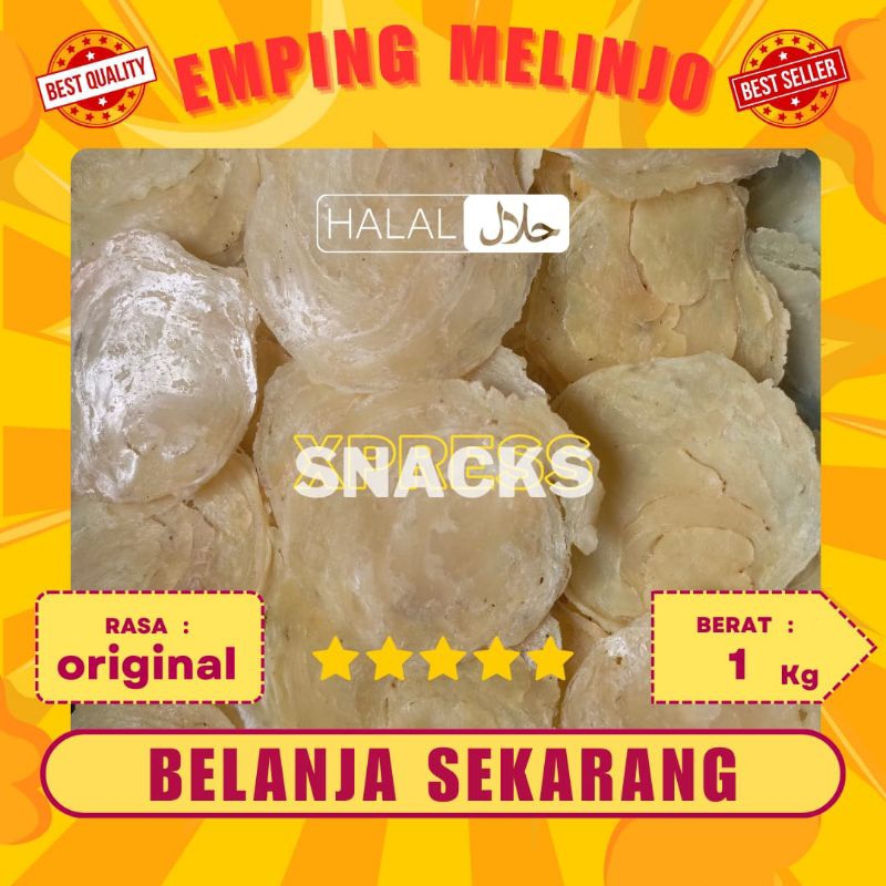 

EMPING MELINJO 1KG BLINJO ASLI MENTAH SUPER TIPIS KEBUMEN