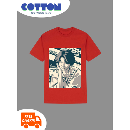 KAOS NIKE ARDILA PRIA WANITA REGULAR MERAH CABE / KAOS DISTRO LENGAN PENDEK S M L XL COMBED 24S