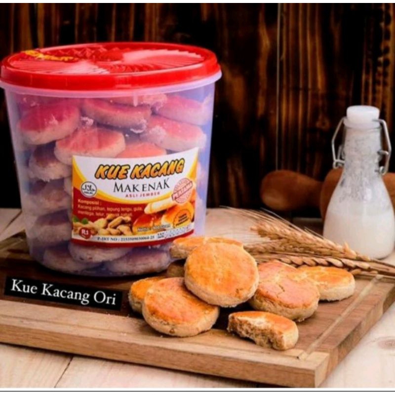 

kue kacang Mak enak asli jember 1toples 900gr