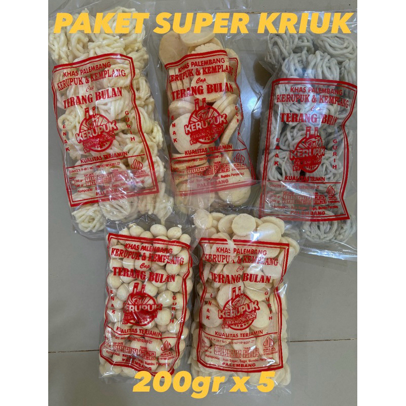 

PAKET 5 BUNGKUS KERUPUK SUPER KRIUK