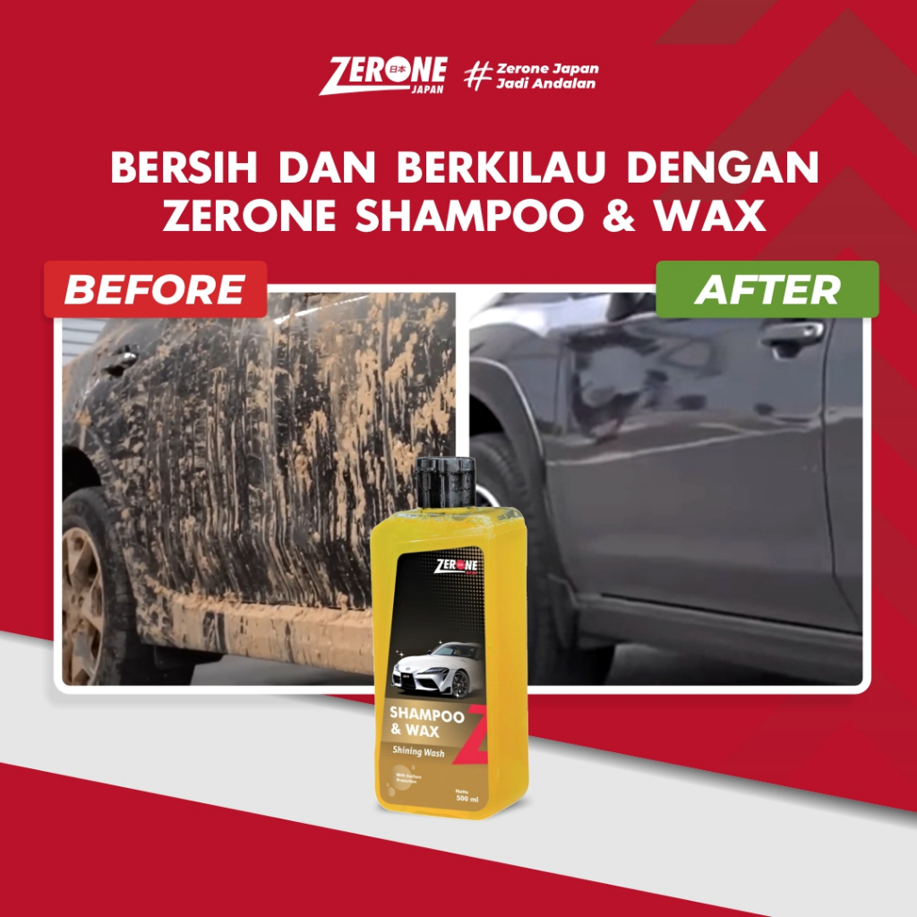 Zerone Japan Touchless Shampoo Wash & Wax Sabun Motor Touchless Shampoo Cuci Tanpa Sentuh Shampoo