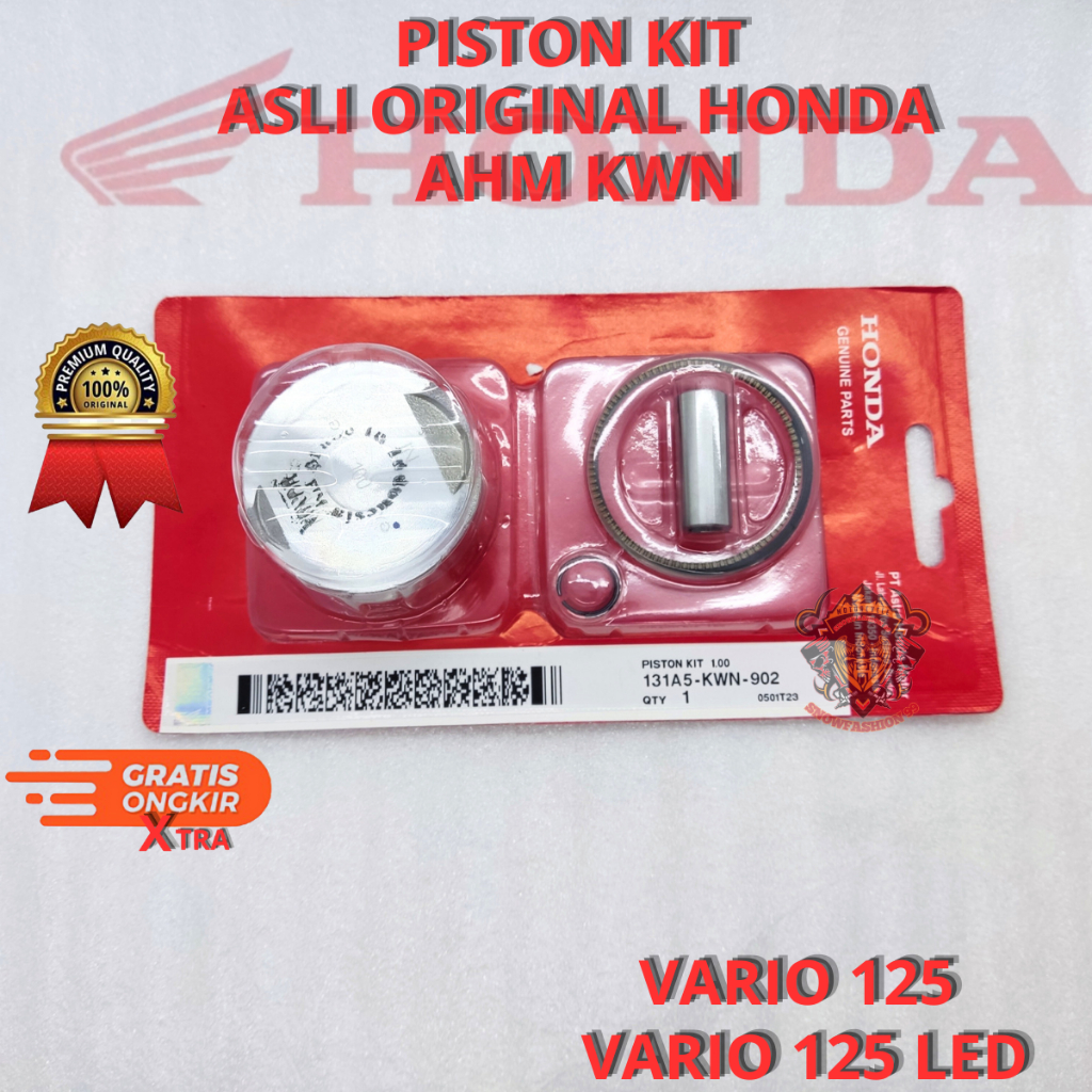 SEHER PISTON KIT STANDAR  KWN 100% ORI ASLI VARIO 125 , VARIO 125 LED