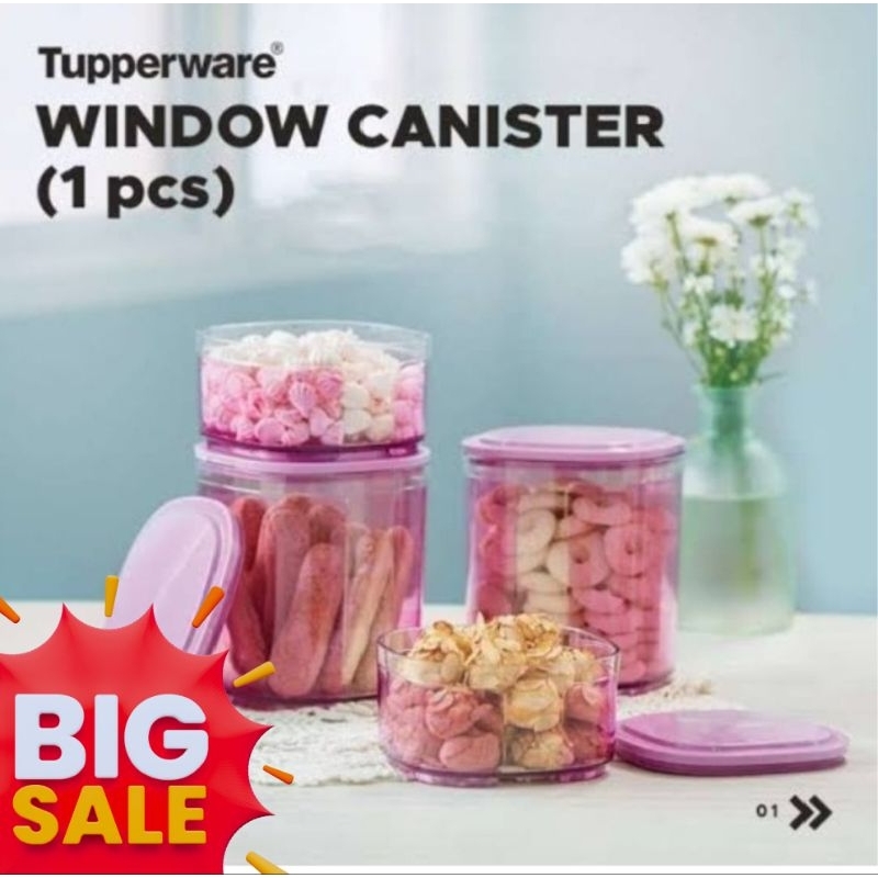 Window Canister Tupperware