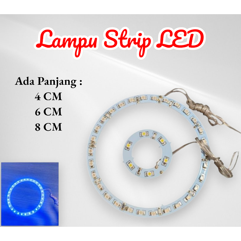 Lampu Strip LED , Model Bulat , Variasi Sepeda Motor