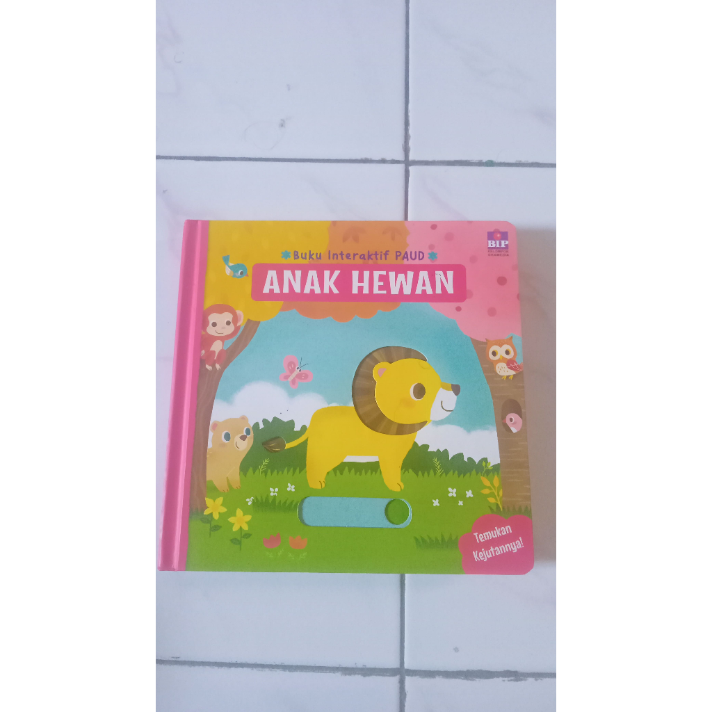 Buku Interaktif PAUD - Anak Hewan - Boardbook