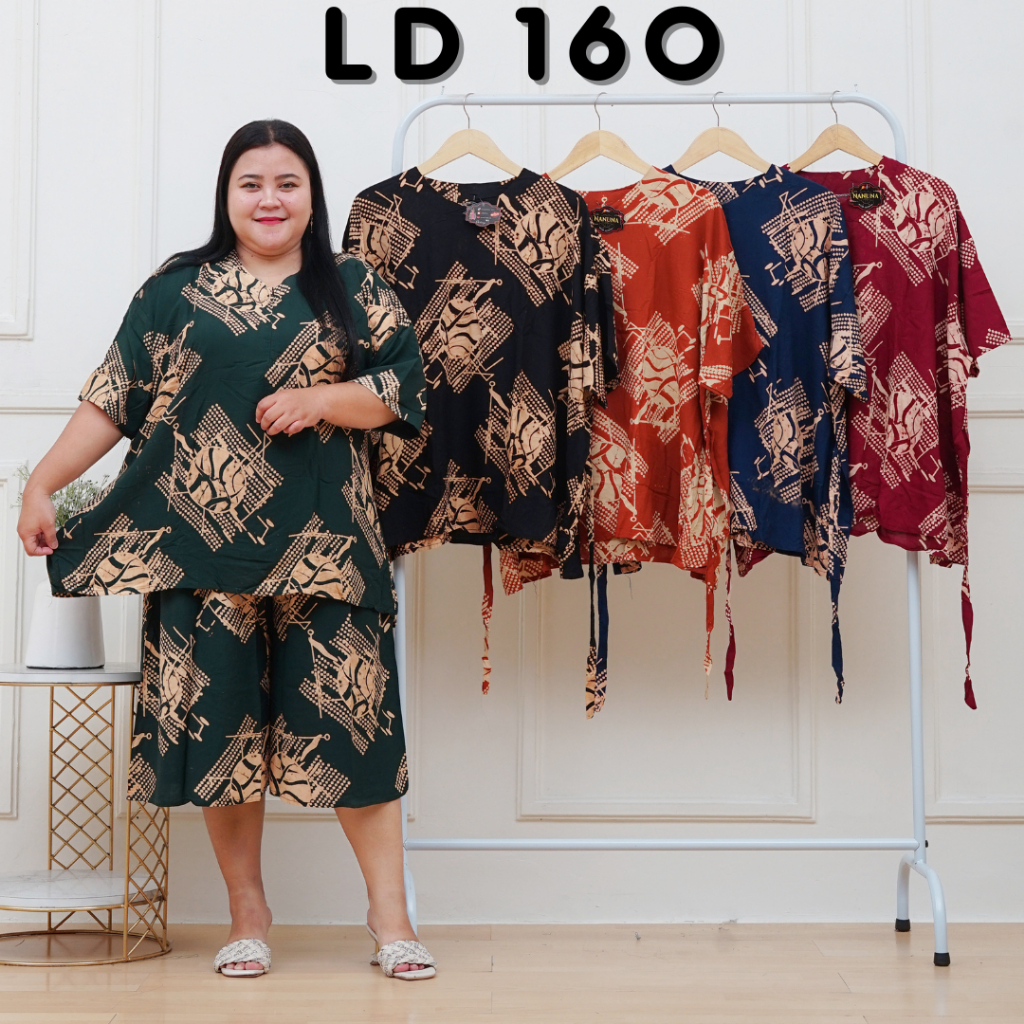 SETELAN ONE SET WANITA GOGO SUPER JUMBO LD 160 BUSUI BUMIL BEST SELLER