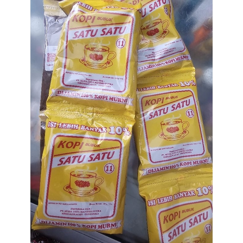 

Kopi satu satu renceng isi 10 pcs (Promo isi lebih banyak) @60gr + 6gr/sachets