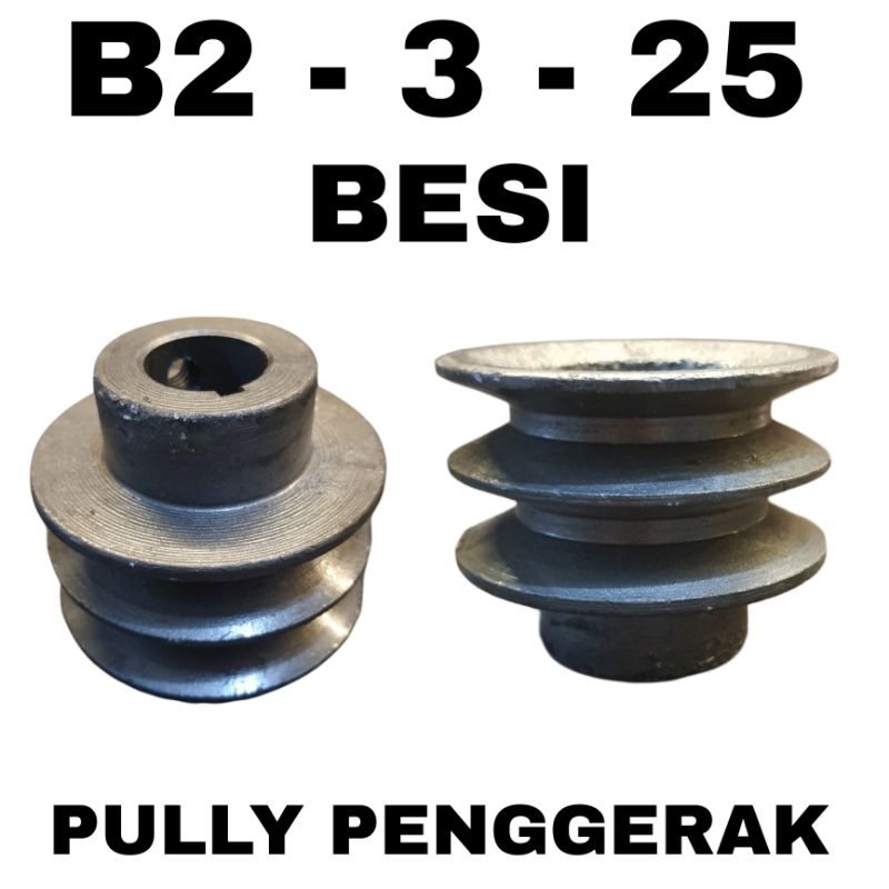 Pully Poli Puli Penggerak Mesin B2 3 25 Besi 25 MM 3 INCI