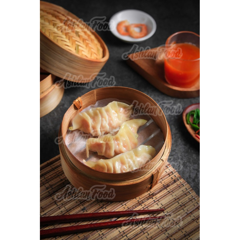 

Dimsum udang vacum foil alumunium isi 10+saos