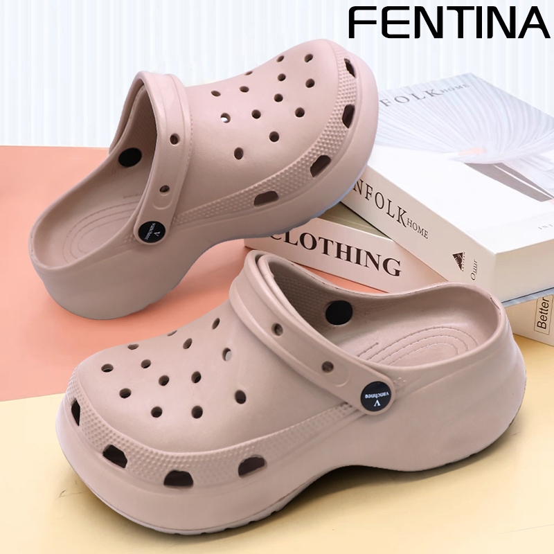 FENTINA Sandal Kodok Wanita Kekinian Dewasa  Sandal Fuji Sandal Baim Wedges Sandal Jelly Baim Wanita
