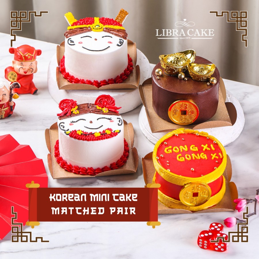 

CNY/Imlek2025/Korean mini cake matched pair/Hampers/Parcel