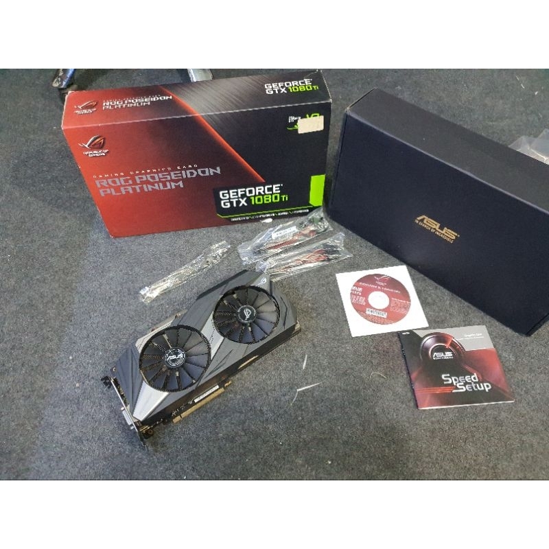 VGA ASUS GTX 1080TI 1080 TI POSEIDON PLATINUM SERI TERTINGGI RARE