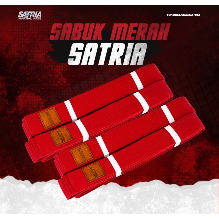 SABUK MERAH TAEKWONDO/KARATE SATRIA