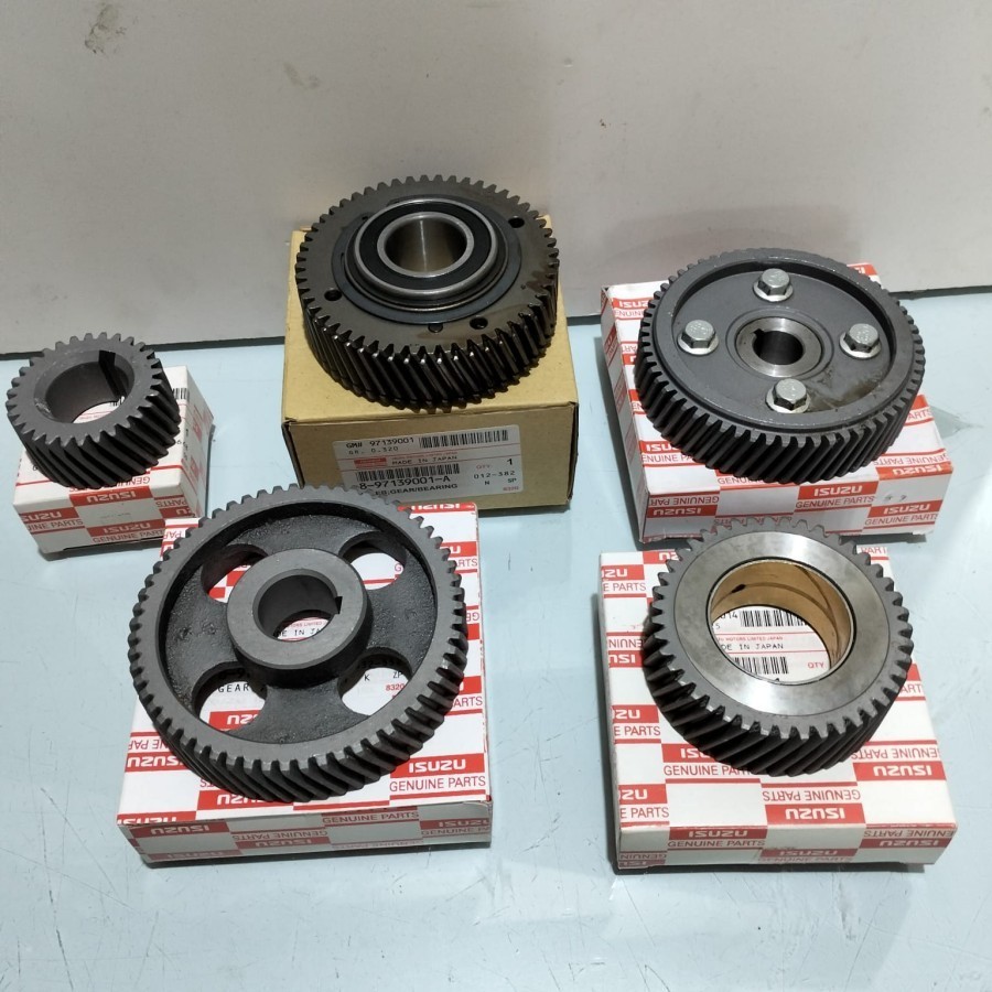 SPARE PART IDLER GEAR TIMING SET INJECTOR CAMSHAFT ISUZU PANTHER TURBO OEM 8-97139001-A 8-97240012-2