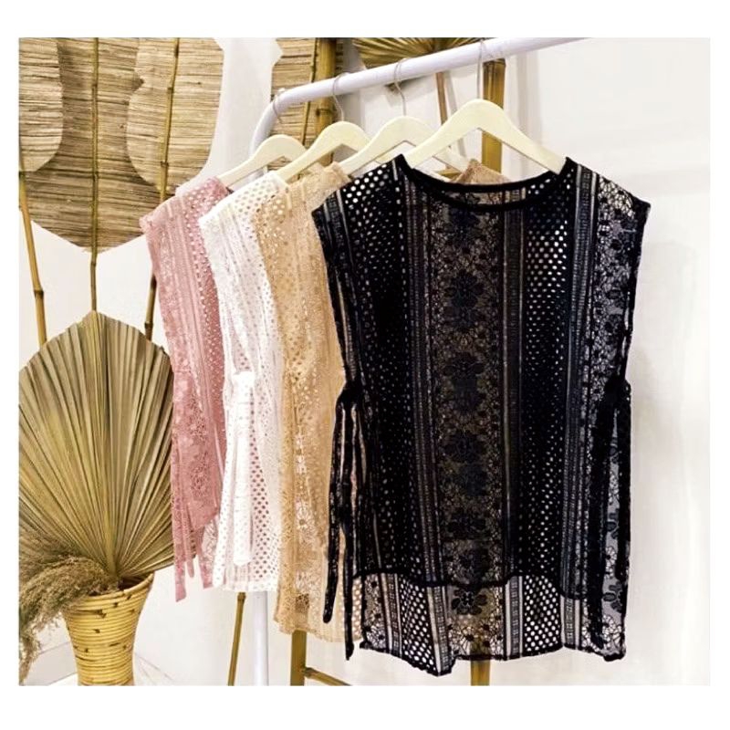 Outer Wanita Rompi Kekinian Rompi Gamis Vest Brukat Malika Premium