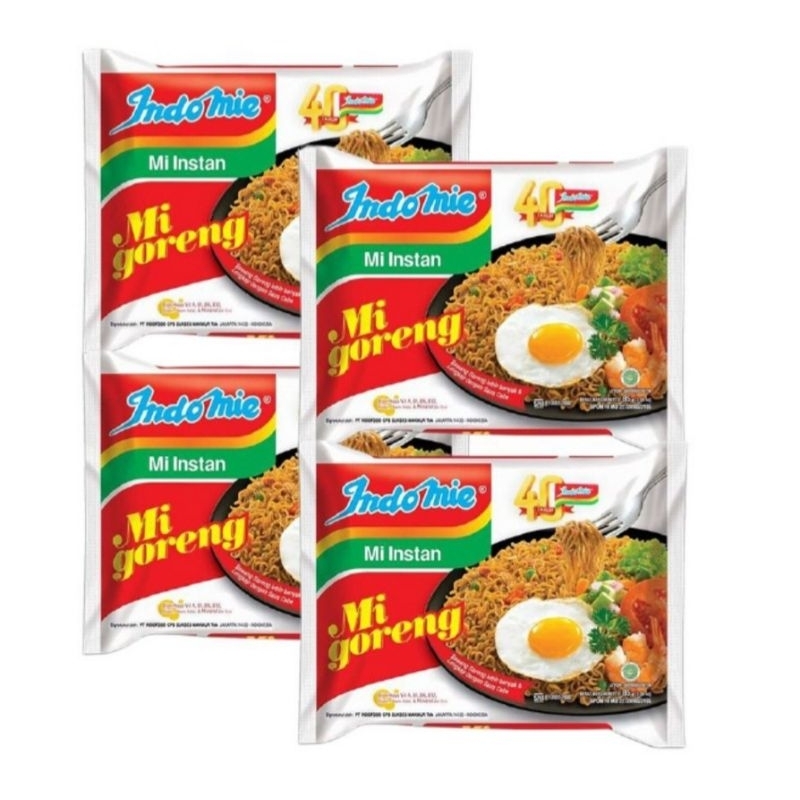 

Indomie Mie Instan Goreng Isi 4pcs