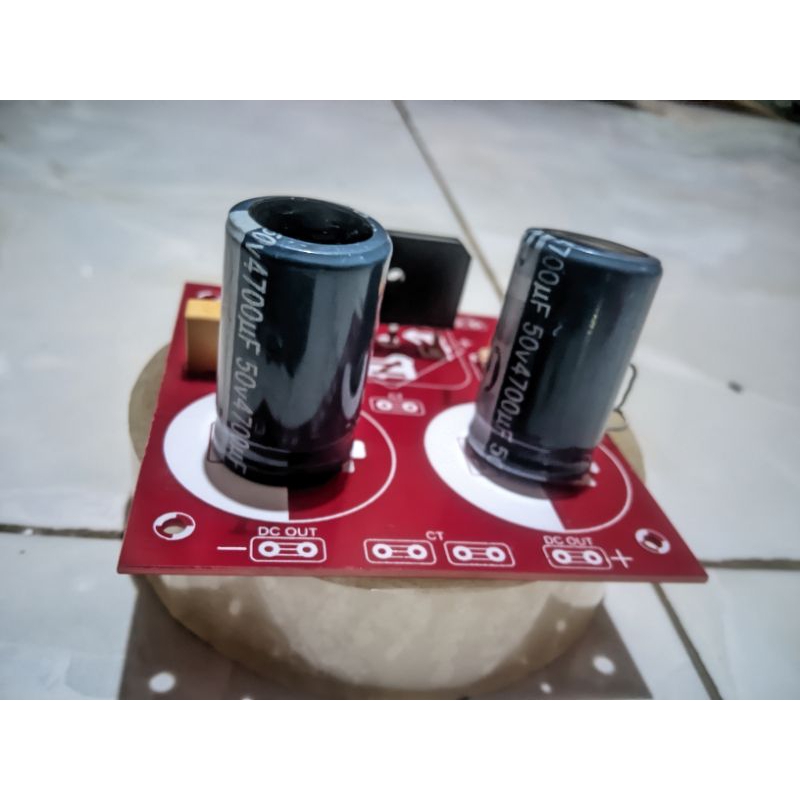 pcb psu 2 elco class ab plus 2x elco 4700uf tnggal pake