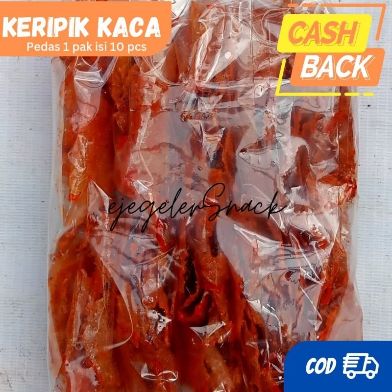 

keripik kaca pedas 1 pak isi 10 pcs