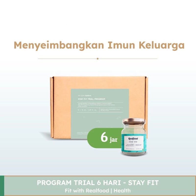 

Realfood Trial Pack Stay Fit Minuman Birdnest