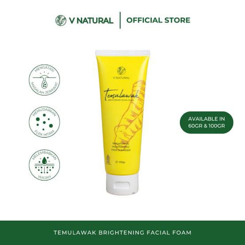 V Natural Temulawak Facial Foam