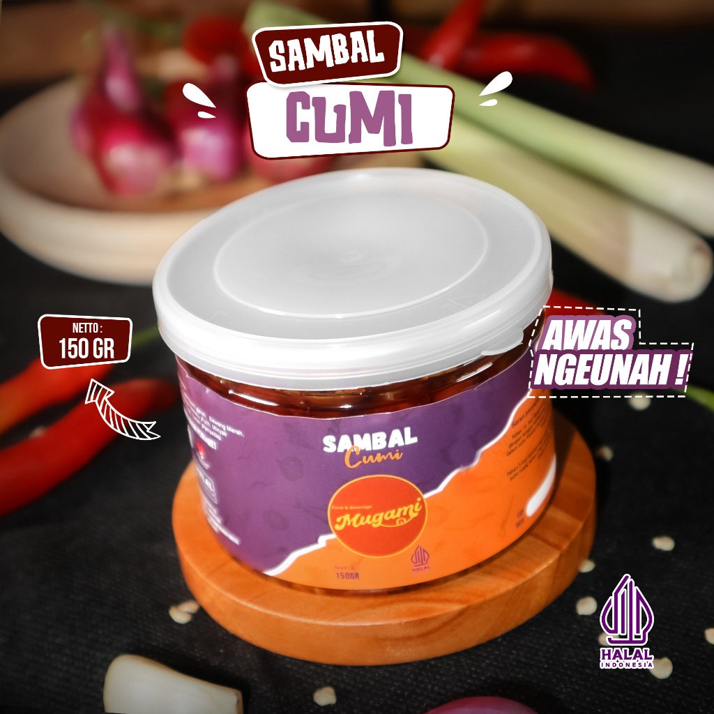 

Sambal Cumi Netto 150gr by Mugami Lazis Lada Yummy