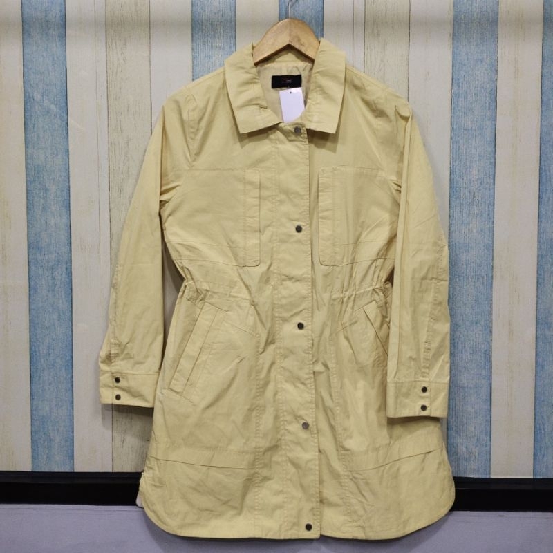 Jacket Kuning Polos Zishen - Jacket Preloved