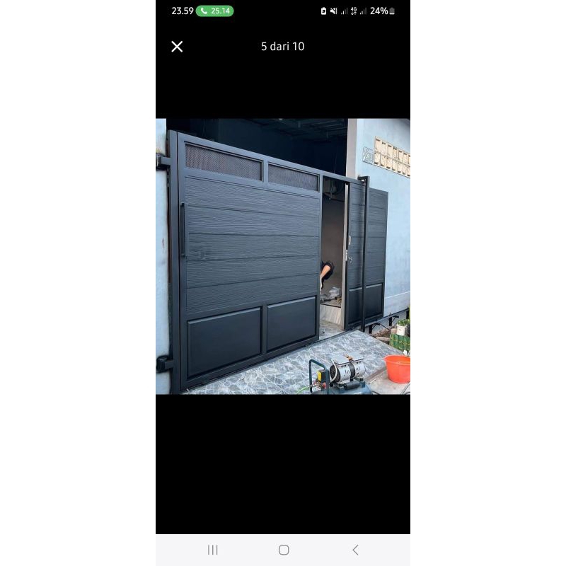 pagar minimalis motif grc