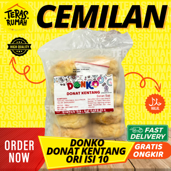 

DONKO - DONAT KENTANG ORI SUDAH INCLUDE GULA HALUS DONAT MENGEMBANG