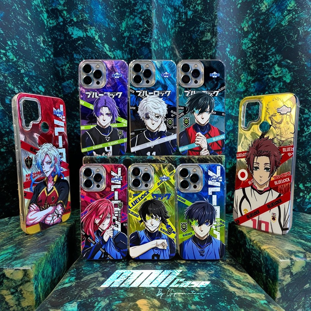 ANIME BLUE LOCK CASE FEATHER OPPO RENO 4F A57 2020 8T 4G A15 A15S A55 A35 A53 A5 2020 A77S A58 5G 4G