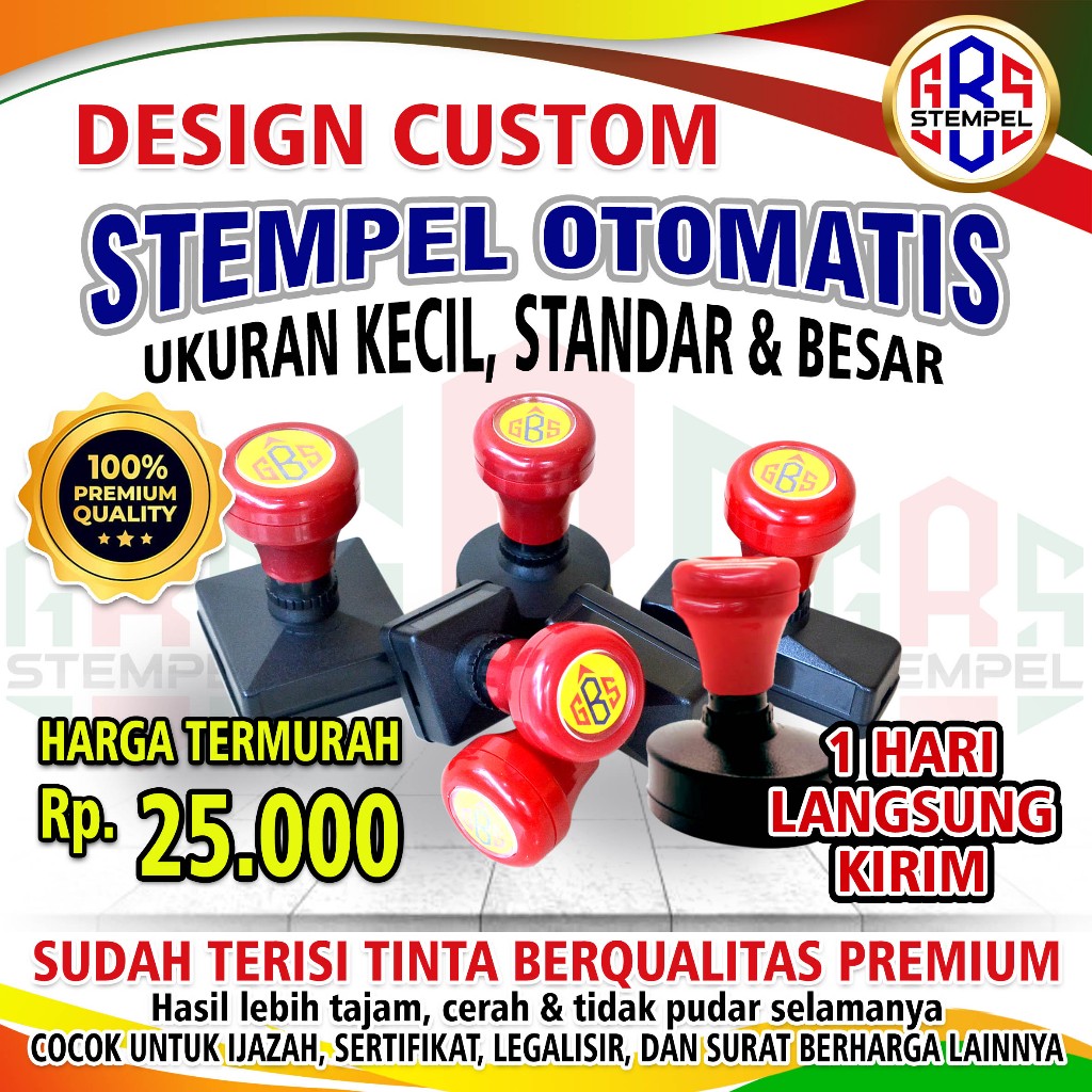 

STEMPEL CUSTOM, Stempel Warna, Stempel Persegi, Bulat, Oval, Kotak, Stempel Perusahaan, Sekolah, Cap Toko