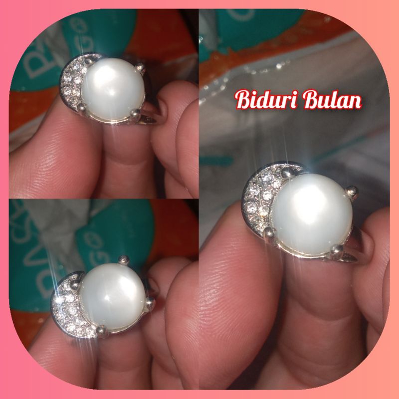 Cincin wanita Batu Alam Biduri Bulan