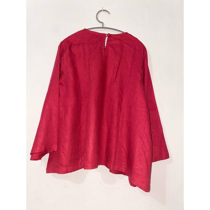 Dyah Suminar - Preloved Atasan Blouse Panjang Merah