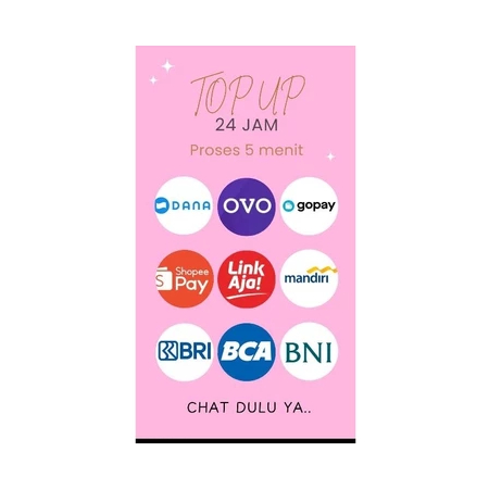 

LABEL DAN STIKER OK Top Up 24 JAM Proses 5 Minita