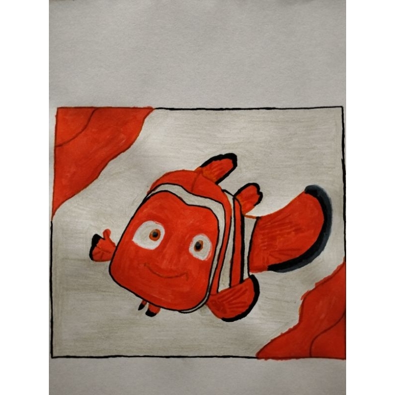 

Gambar Nemo hasil karya tangan sendiri