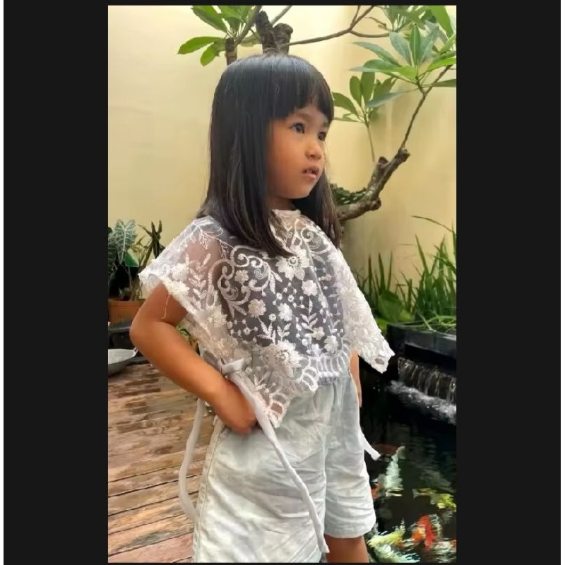 atasan rompi anak perempuan tille mutiara atasan baju brokat rompi kondangan tanpa lengan brokat ana