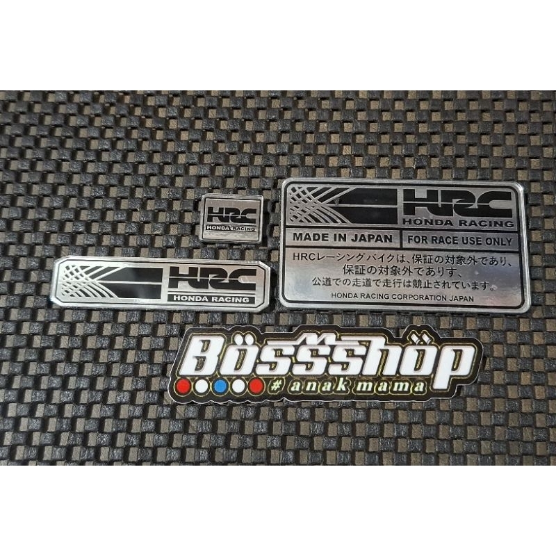 PAKET 3 ITEM EMBLEM AKRILIK HRC | EMBLEM HRC AKRILIC FILTER + SPIDO + HUGGER AIRBLADE