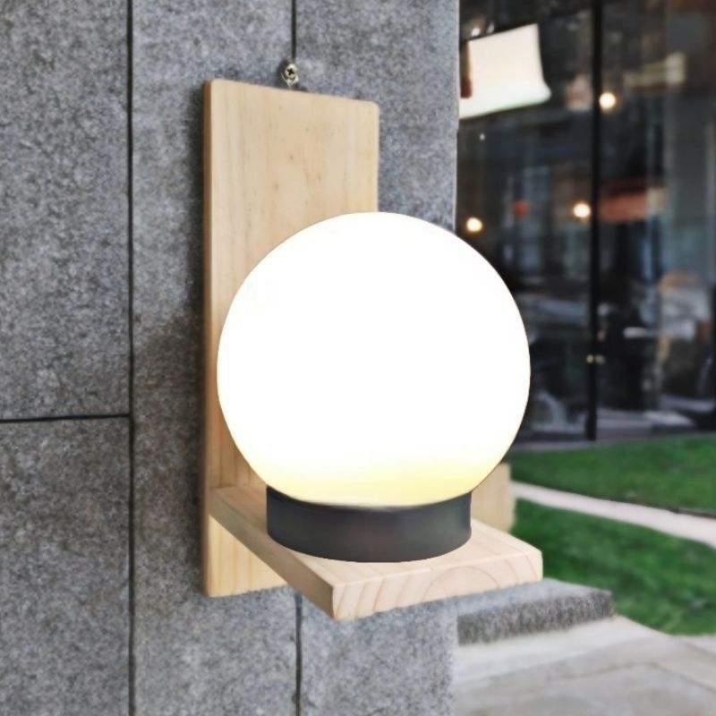lampu dinding taman bola lampu dinding cafe bulat waterproof